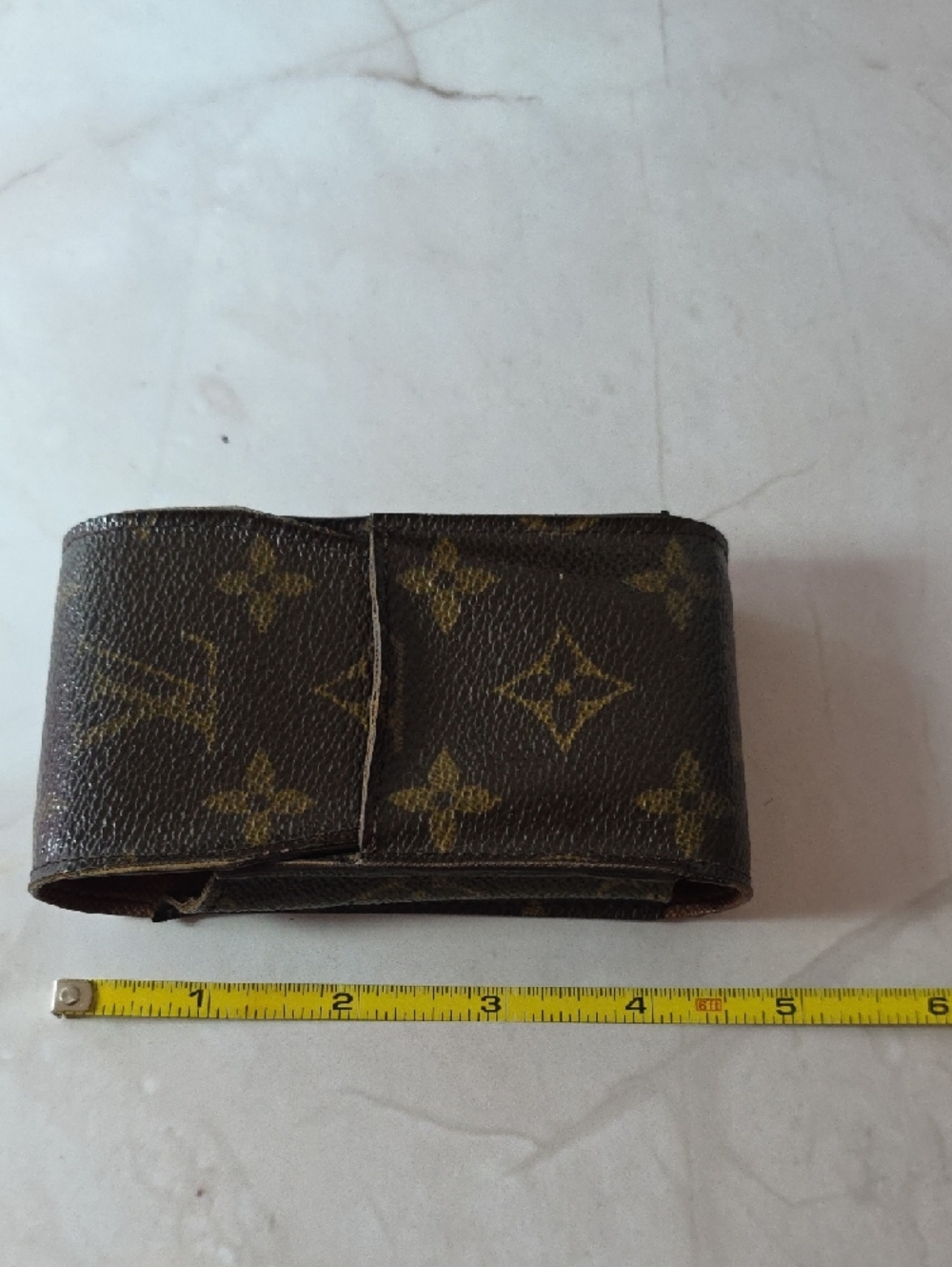 Vintage Louis Vuitton Brown Monogram Canvas Cigarette Pouch - Picture 2 of 12